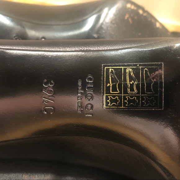 Authentic Gucci Black Leather Pumps with Dust Bag - Picture 7 of 13